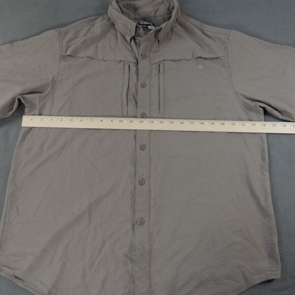 Habit Mens UPF Shirt Large Grey SPF Sun Protect Outdoor Solar Factor Performance - Picture 4 of 10
